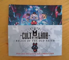 Cult of The Lamb PAX East 2023 Exclusive Follower Code DLC For Steam Only