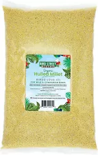 Organic Hulled Millet Bird Seed Millet for Birds and Canary, Finches, Small Wild