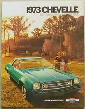 CHEVROLET CHEVELLE LAGUNA Malibu DELUXE USA Car Sales Brochure For 1973 #2225