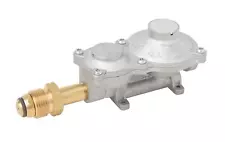 2 Stage Propane LP Horizontal Super Compact Regulator w POL for RV,Vans,Trailers