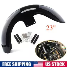 23" Wrap Custom Front Fender For Harley Touring Road Electra Street Glide Bagger