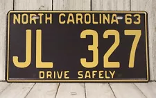 JL 327 Replica North Carolina License Plate Andy Griffith Show NC Tin Sign