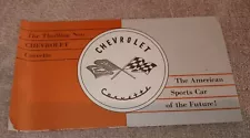 1953 CORVETTE SALES BROCHURE Original 1953 GM Pamphlet