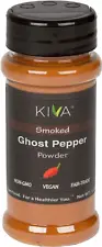 Kiva Gourmet Smoked, Ghost Chili Pepper Powder (Bhut Jolokia) - Non GMO, Vegan,
