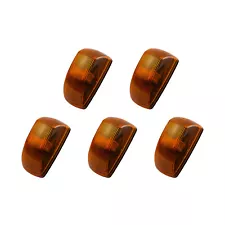 5Pcs LED Front Cab Roof Top Marker Light Amber Fit For Freightliner M2 106 112 (For: More than one vehicle)