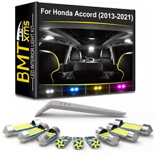 12x Interior LED Light Bulbs License plate For Honda Accord 2013-2021 White