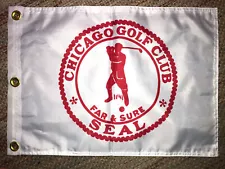 CHICAGO ILLINOIS GOLF CLUB PIN FLAG WITH GROMMETS FREE SHIP PGA TOUR AUTOGRAPHS