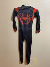 Boy L Avengers Miles Morales Spider-Verse Multiverse Cosplay Costume 3D Printed