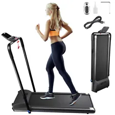 1100W Folding Electric Treadmill Low Noise Running Machine Home Gym Jogging