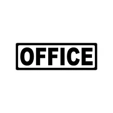 OFFICE STICKER DECAL SIGN DOOR BUSINESS CHURCH SCHOOL WAREHOUSE WALL