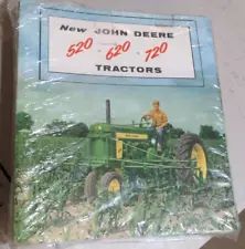 SET of 24 JOHN DEERE 520 620 & 720 TRACTORS SALES CATALOGS/BROCHURES Re-Issues