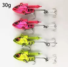 High Quality Jig Head 30G Set Of 4 Sea Bass Lure Vibration