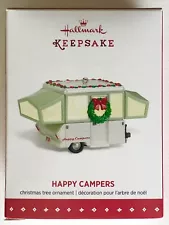 2015 Hallmark Keepsake Ornament Happy Campers Camping RV Adventure Christmas