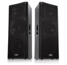 2x QSC KW153 Active DJ / Club 1000W Amplified Class-D 3-way PA Powered Speaker