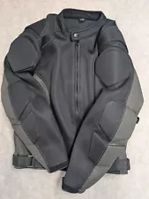 Himalaya Motor Bike Wear Mens Mesh Bike Jacket Black Size XL Protective Pads