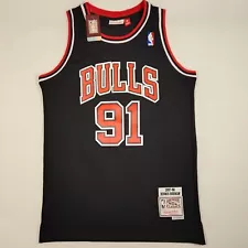 Dennis Rodman #91 Embroidered Jersey Black