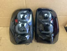 FIT 2002-2009 Chevrolet Chevy Trailblazer Black Smoked LED Tail Light Pair #T212