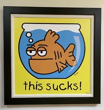 Signed Limited Edition Giclee by Todd Goldman, “THIS SUCKS” WCOA.