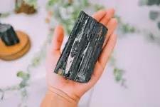 GIANT Black Tourmaline Stones Large Raw Healing Crystals Natural Lapidary Rocks