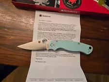 Spyderco ParaMilitary 2 S90V Teal G10