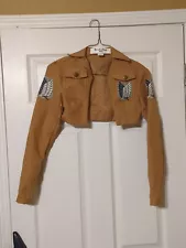 Attack On Titan Survey Corps Jacket Mikasa Ackerman Cosplay Halloween Costume XS