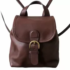 COACH Vintage Bantam Small Backpack Bag Luxury Designer Brown Leather 4152