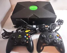 Original Xbox Console, Controllers, Wires, and free games ! SELECT MENU ITEM