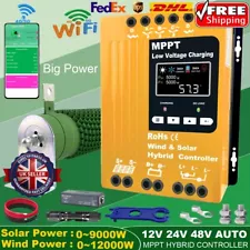 21000W MPPT Wind & Solar Hybrid Charge Controller 12/24/48V Wi-Fi Auto Regulator