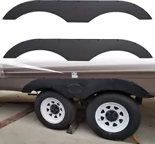 RV Fender Skirt Replacement Tandem Trailer for Rvs Campers and Trailers - Black