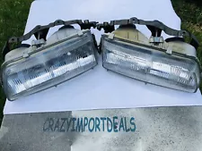 1990-1991 Honda Civic Sedan Hatchback Crx Headlights Glass Lens (PAIR) EF OEM SI