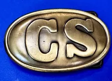 Civil War CS Soldiers Confederate States Service Belt Buckle for Reenactment