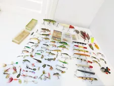 Vintage Fishing Tackle Lures Jitterbug/Creek Chub/Rapala/Pencil Baits/Frog/