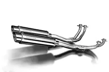 Delkevic Complete 4-2 Exhaust Honda GL1000K Goldwing 14" Stainless Muffler 75-79 (For: Honda GL1000)