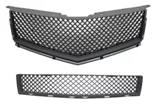 UPPER MAIN+LOWER BUMPER MESH Black Mesh GRILLE For 2010 2011 13~15 CADILLAC SRX (For: Cadillac SRX)