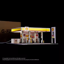 G-Fans 1:64 Assemble Diorama Model Car LED Parking Garage -Nissan&Shell Coating