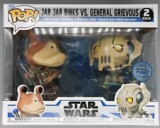 [2 Pack] Jar Jar Binks vs General Grievous Star Wars the Clone Wars Funko POP