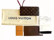 Authentic Louis￼ Vuitton Adele Monogram Canvas Coquelicot Long Zip Wallet