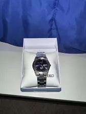 Seiko Blue Men's Watch 37mm Titanium Sapphire Crystal (Brand New)- SGG729P1