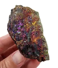 Chalcopyrite Peacock Ore Natural Crystal Specimen Mexico 144.2 grams