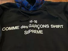 Supreme x Comme Des Garcons Hoodie Medium