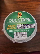 Justin Bieber Pattern Duck Brand Duct Tape 1.88" x 10 yds