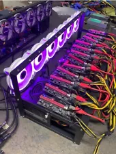 Crypto Mining rig, 12 GPU slot, TB 360-BTC Pro, Complete Set (NO GPUs)