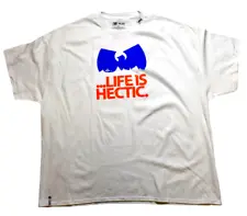 LRG x Wu-Tang Clan Mens ...Life Is Hectic White Shirt NWT 4XL