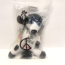 Chick-Fil-A 8" Hippie Tie Dye Cow Plush Toy Peace Peece Luv Chikin Sealed NIP