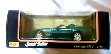 MAISTO 1992 CORVETTE ZR-1 MODEL CAR SPECIAL EDITION Dark green 1:18 scale