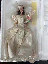 Porcelain Blushing Orchid Bride Barbie, Limited Ed., 3rd in Series, 1996 Mattel