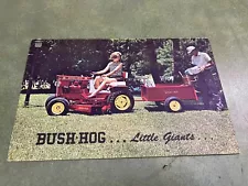 ORIGINAl Bush Hog Garden Tractor Brochure