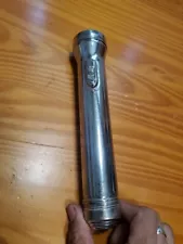 Vintage Metal Flashlight USA Made Cool Retro Old School Flash Ready