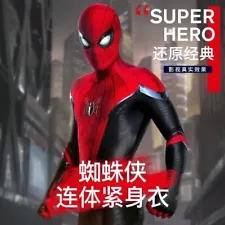 Anime Spider-Man Cosplay Party Perform Jumpsuit Headgear Boy Men Battle Costume