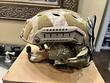 Ops Core Fast Base Jump Helmet M/L Cut For Super High Cut Arc Rails “READ DESC”